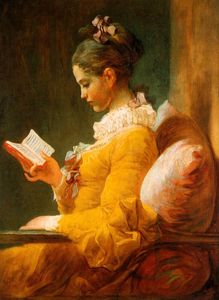  Dziewczyna czytająca książkę 