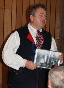 Zdjęcie Marka Szołtyska podczas jego wykładu 