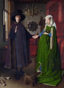 Jan van Eyck - Portret małżonków Arnolfinich 