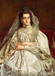  Portret żony w ślubnej sukni